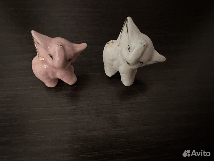 Фарфоровые слоники из Чехии