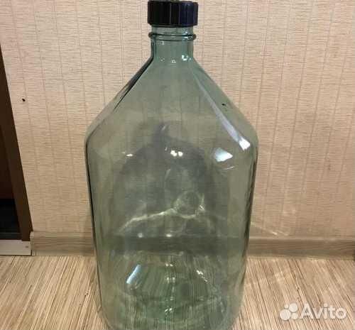 Бутылка стеклянная 10 литров