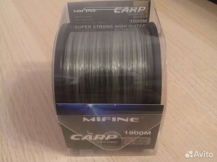 Леска карповая тонущая 1000м Mifine Carp Strong