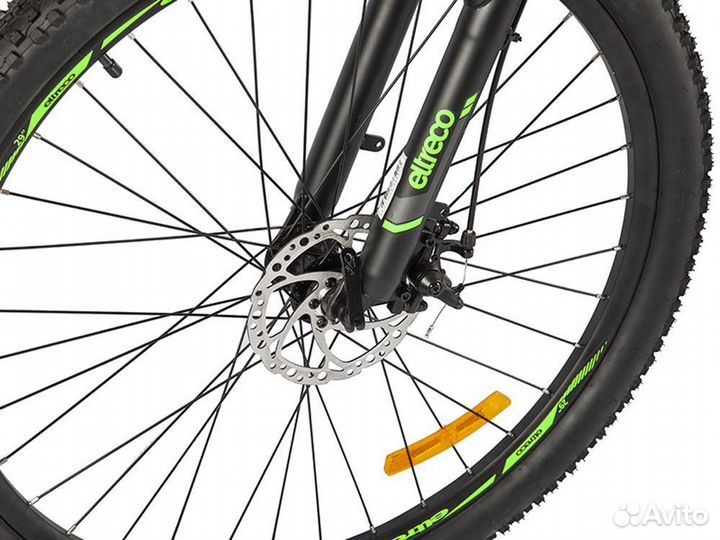 Электровелосипед Eltreco Ultra MAX PRO Черно-зелен