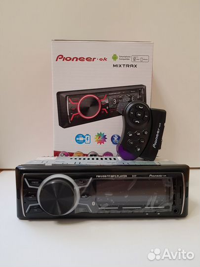 Автомагнитола Pioneer с Bluetooth, AUX,USB
