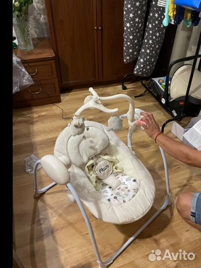 Детские электронные качели для новорожденных