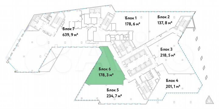 Аренда офиса 190,8 м². Арендные каникулы 5 месяцев