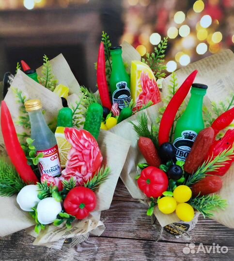 Мужские букеты из мыла