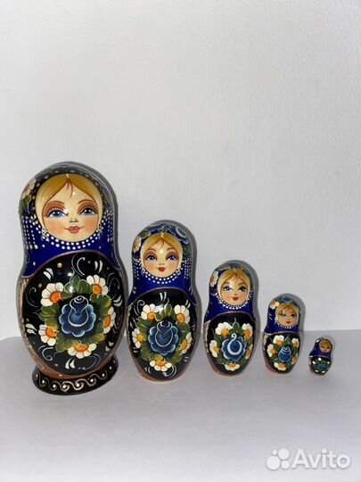 Матрешка 5 мест (комплект из 2 сувенирок)