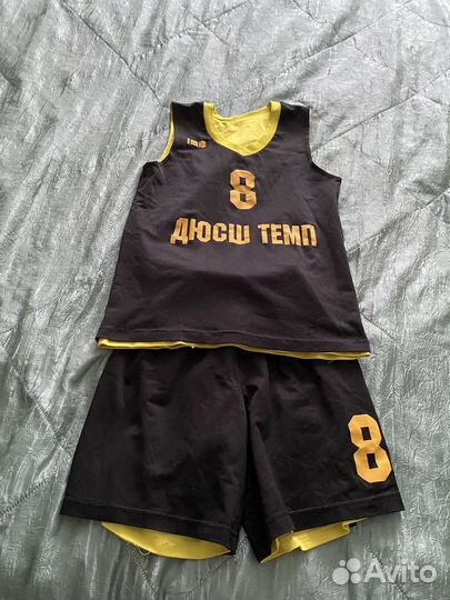 Форма спорттивная двухсторонняя черный и желтый