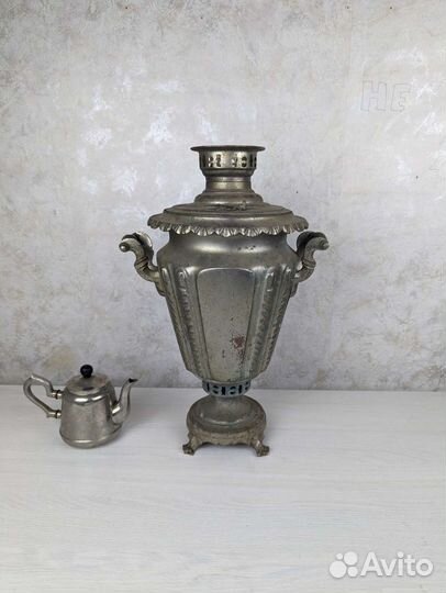 Самовар на дровах 5л В реставрацию На углях