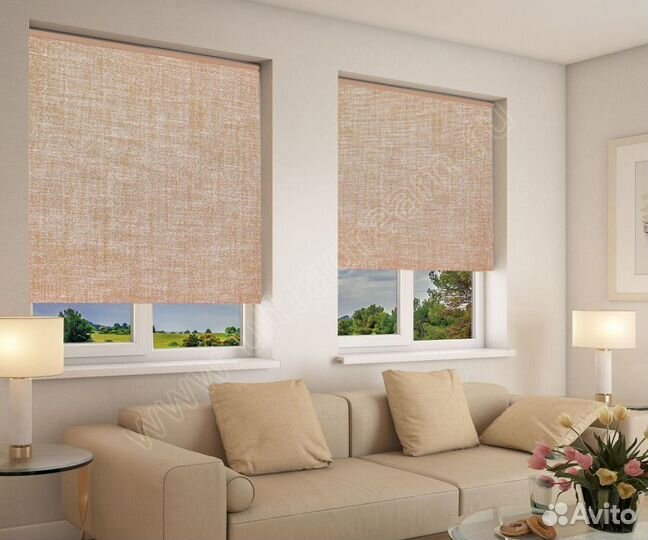 Рулонные шторы римские плиссе кассета мини