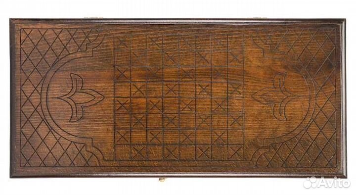 Нарды и шашки резные Астхик 50 х 50 см бук Армения 62525