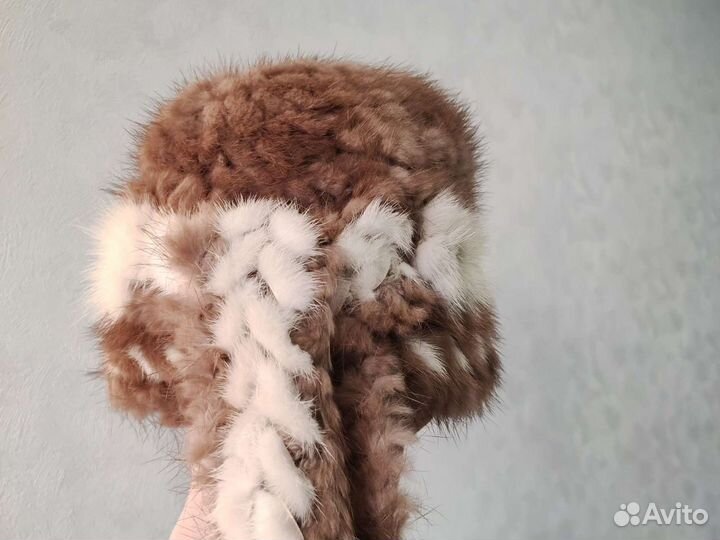 Шапка вязаная норка