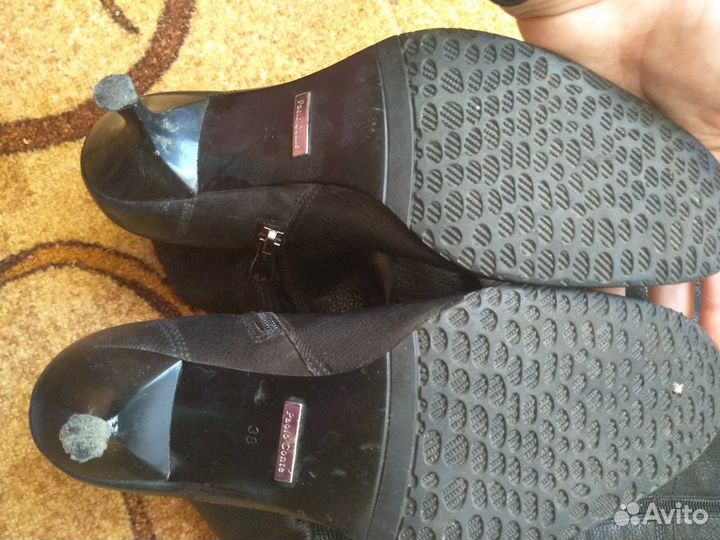 Женские демисезонные сапоги кожаные ботфорты р 38