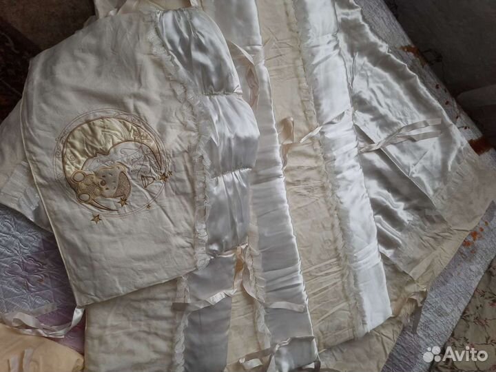 Комплект детского постельного белья + бортики