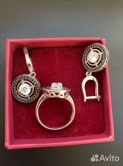 Набор серебряный 925 проба с фианитами