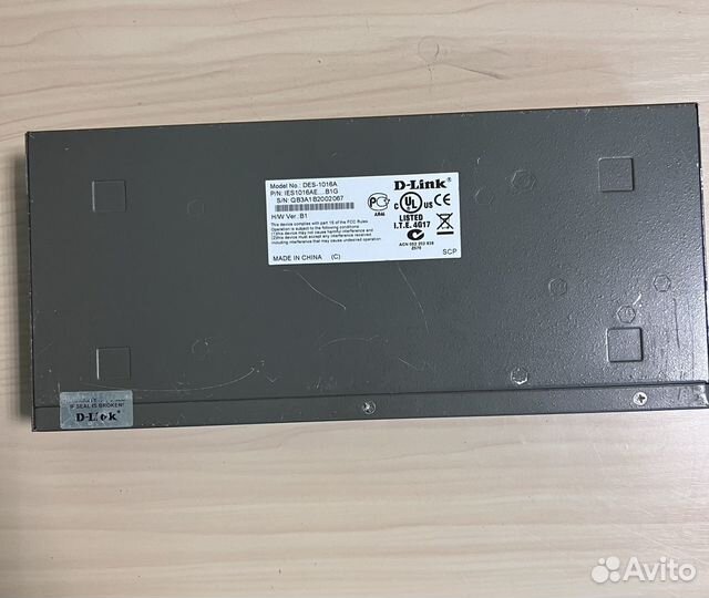 Коммутатор (свитч) D-link Des-1016D