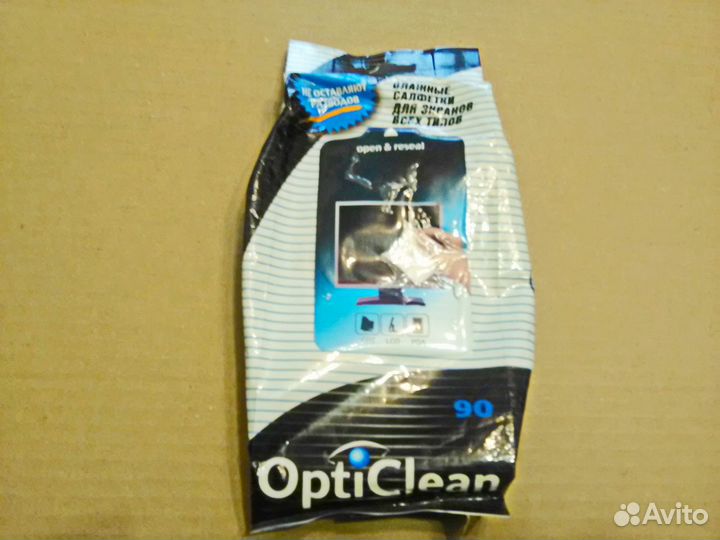 Салфетки «OptiClean» для экранов всех типов