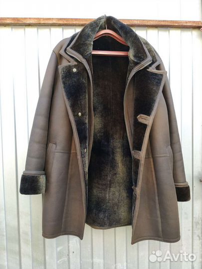 Дубленка куртка мужская зимняя
