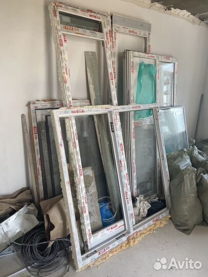 Пластиковые окна и двери бу