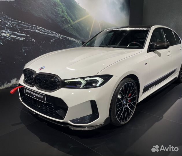 Сплиттер BMW G20 рестайлинг, M performance, глянец