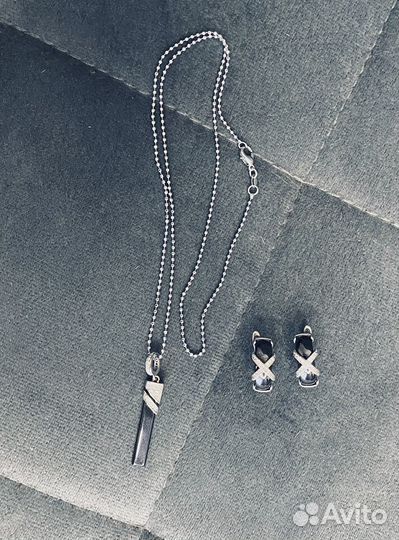 Серьги и подвеска керамика