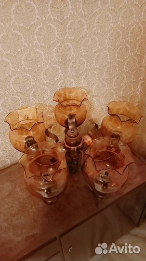 Люстра Югославия Steklarna sijaj hrastnik