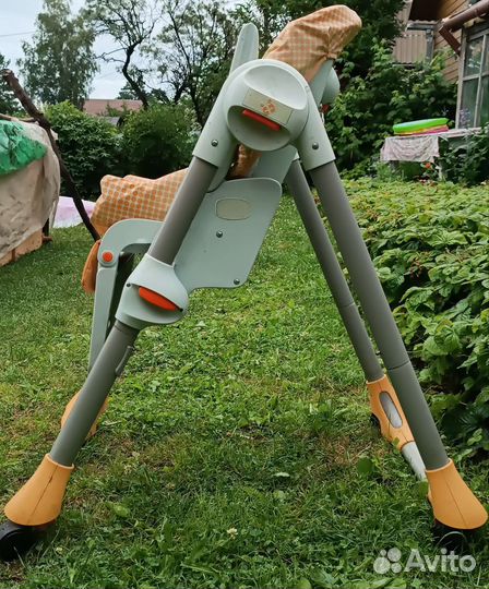 Стульчик для кормления chicco polly 2 в 1