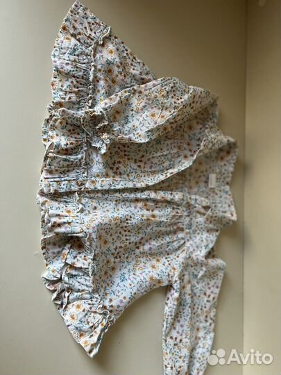 Утепленные джинсы, блузка Next, Mothercare