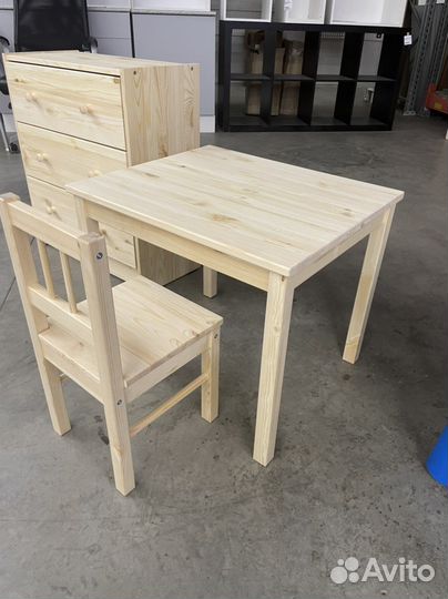 Детский стол + стул, новый набор Икеа