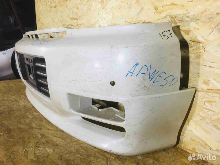 Бампер передний Рестайл Nissan Elgrand E50 Белыйца