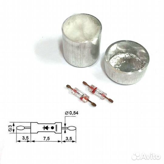 2 шт Диод свч 2А104А кремниевый
