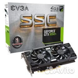 Видеокарта GeForce 1050ti evga ssc gaming 4gb