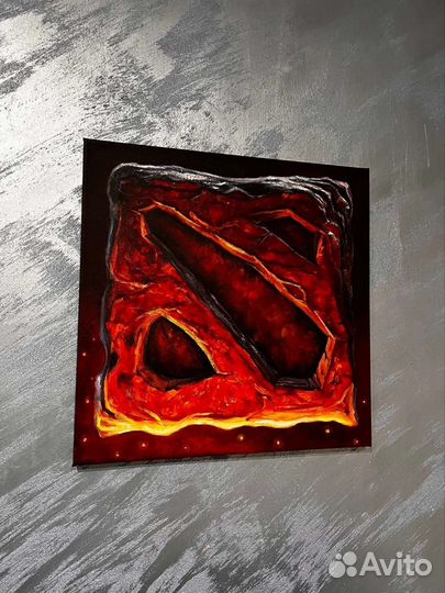 Картина маслом Дота 2