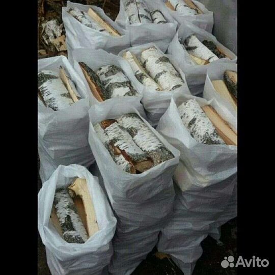 Дрова березовые в мешках