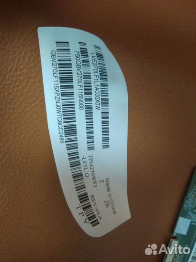 T-con panda V2.0 runtk0047zzpa LC270LF1L01