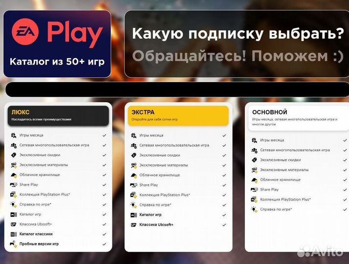 Аренда игр подписка PS Plus Deluxe новинки