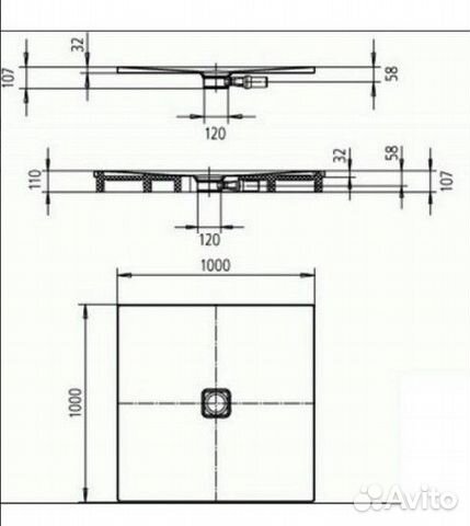 Душевой поддон Kaldewei 786-1 (4656 3000 3001) Con