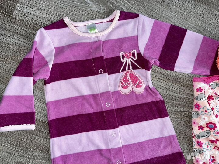 Боди и слипы для девочки 6 месяцев