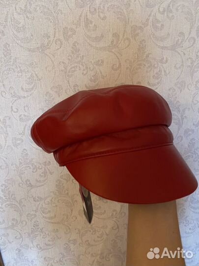 Новый картуз кепи натуральная кожа