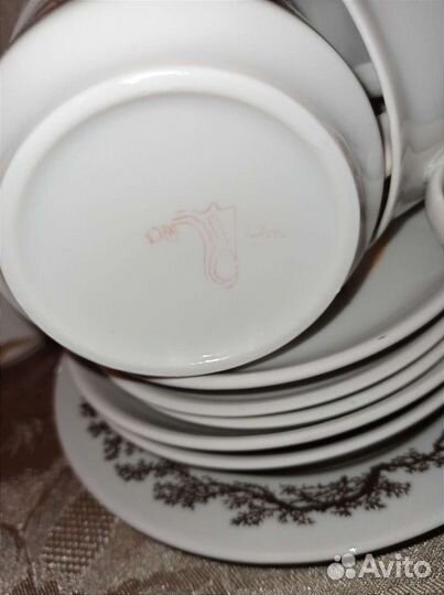 Чайный сервиз СССР 6 персон Богдановичский фз