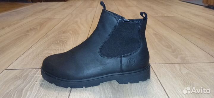 Ботильоны lamberjack 36 р кожа черные полусапожки