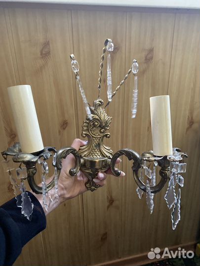 Канделябр настенный бронза