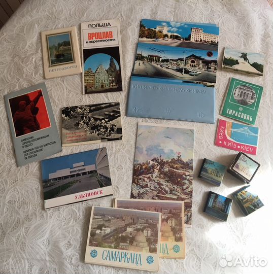 Товары ссср.Буклеты-открытки разных городов и стра