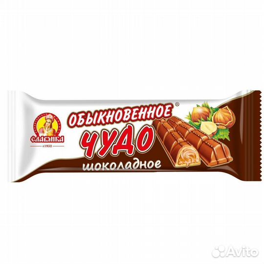 Вафельные конфеты Обыкновенное чудо Шоколадное 55г