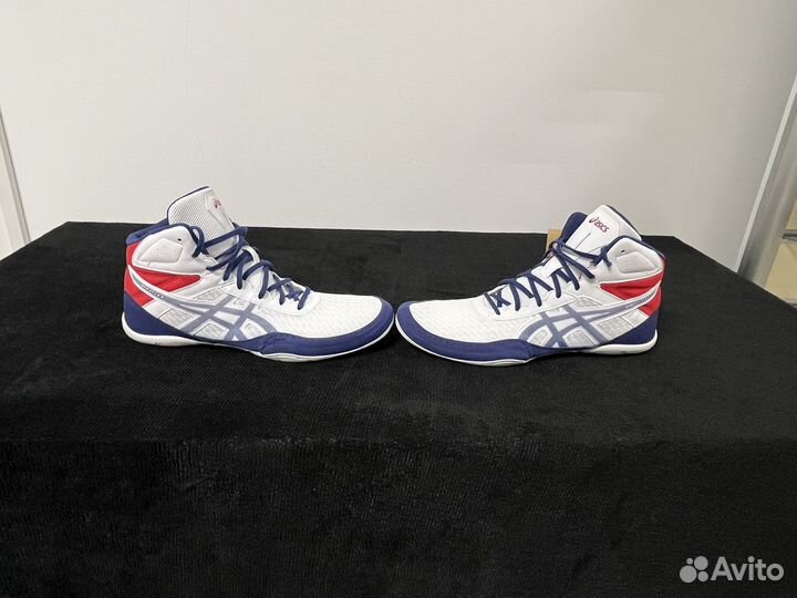 Борцовки asics matflex 6 бело-синий-красный