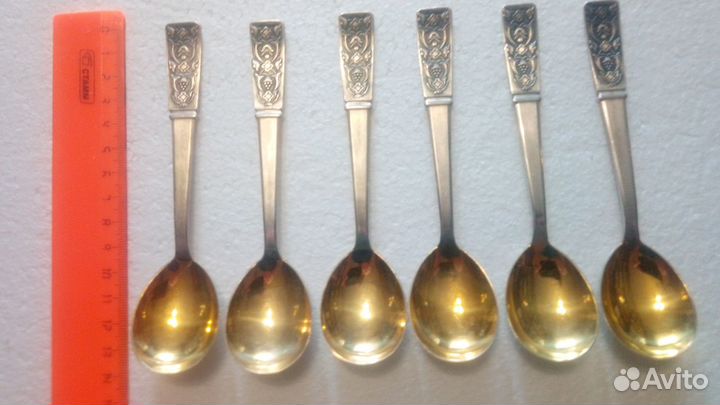 Серебро чайные ложки.1967г