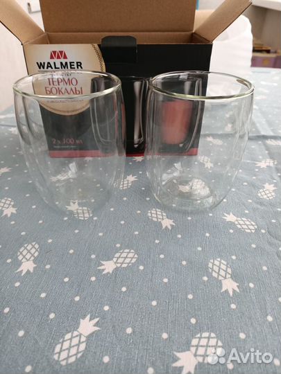 Термо стаканы бокалы с двойными стенками
