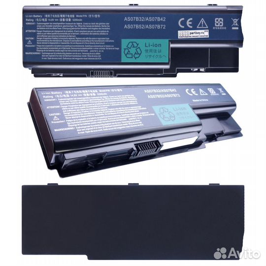 Аккумулятор для Acer AS07B32 14.8V 5200mAh 76Wh
