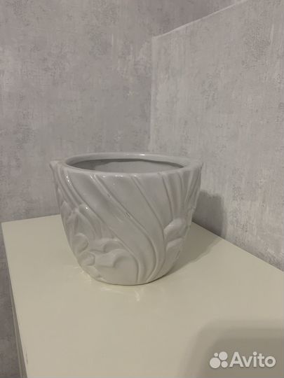 Горшок кашпо керамический для цветов