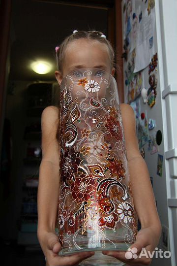 Ваза напольная ручной работы