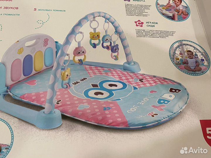 Развивающие коврики 3 шт tiny love baby GO