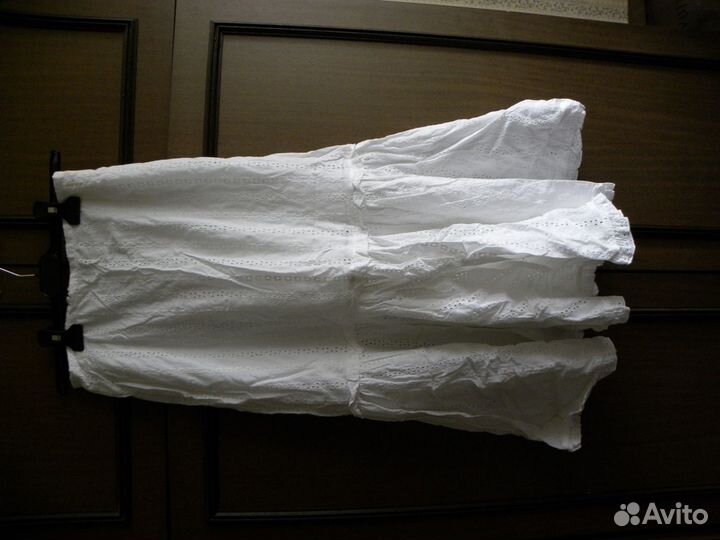 Белая хлопковая юбка